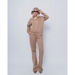 Dames Sweater V-hals Chastar - Camel - S/M (36-38)