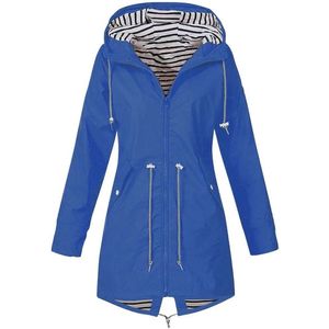 Dames Regenjack - Lichtgewicht Waterdichte Windbreaker met Capuchon