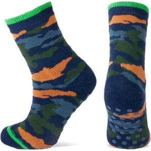 Anti slip huissokken Yellow Moon - camouflage - maat 23/26