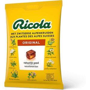 12x Ricola Keelpastilles Original Zakje 75 gr