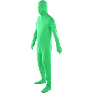 Allecto plus - Groene Chromakey Bodysuit voor Green Screen Fotografie en Video, Unisex Volwassen Kostuum van Stretch Spandex, 180cm