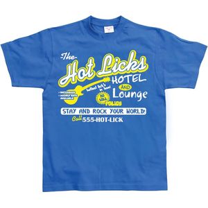 Hybris Hot Licks Hotel And Lounge T-Shirt SH-1-11012-LFH2-2 Blue-S