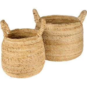 Woonexpress Mand (set 2 Stuks) Lombok - Bananenblad - Naturel