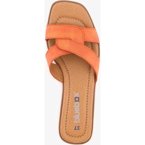 Blue Box dames slippers oranje - Maat 39