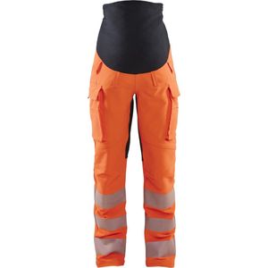 Blaklader High Vis Zwangerschapsbroek met 4-weg stretch 7100-1642 - High Vis Oranje/Zwart - XL