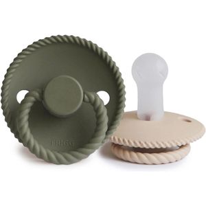 Silicone Fopspeen Set van 2 | Symmetrische Cherry-vorm | BPA-vrij | 6-18 maanden | Gemaakt in Denemarken