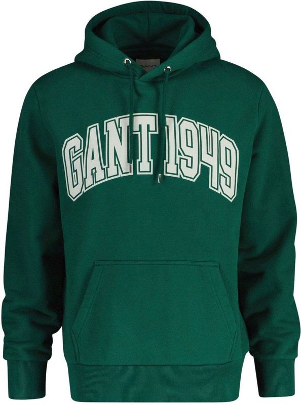 GANT Sweatshirt  groen / wit