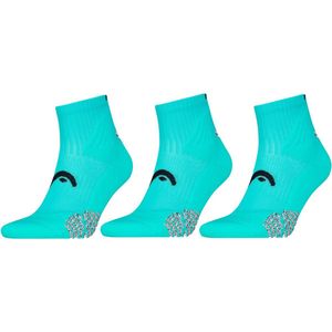 HEAD Padel Sokken Quarter - 3 paar - Tennissokken - Padelsokken - Aqua - Maat 35/38