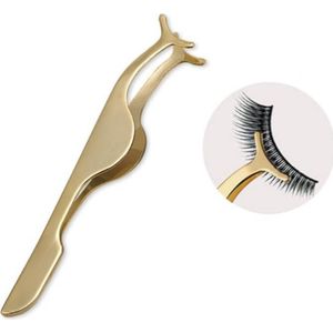 Wimperpincet | Pincet | Eyelash Applicator | Pincet Voor Nep Wimpers | METAAL | GOUD