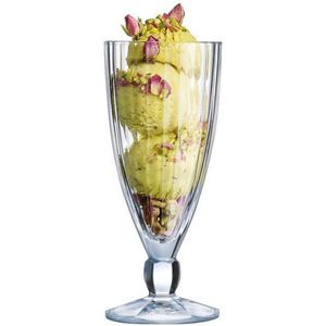 Luminarc - Quadro - IJsbekers - Transparant - 360 ml - 6 Stuks