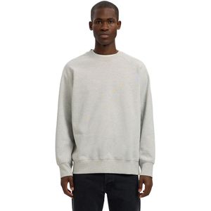 Selected Homme - SLHRELAXARON LS RAGLAN SWEAT - Heren Trui - Grijs - Ronde Hals