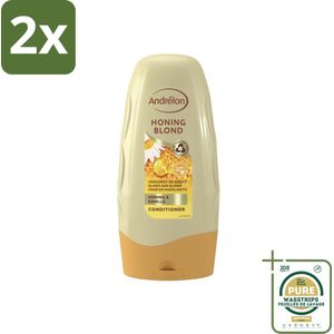 Andrélon - Honing Blond - Conditioner - 250 ml - Voordeelverpakking - 2 stuks - Glans conditioner - Haarverzorging blond haar