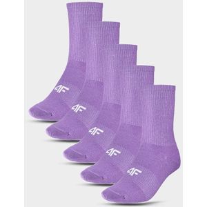 4F Kinder Sokken Casual paars (5-pack)