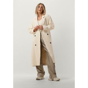 Ruby Tuesday May Longdouble Breasted Coat Jassen Dames - Zomerjas - Gebroken wit - Maat 36