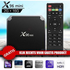 X96 Mini Android 7.1.2 Tv Box 2gb RAM + 16GB ROM + Gartis Bluetooth Mini Keyboard