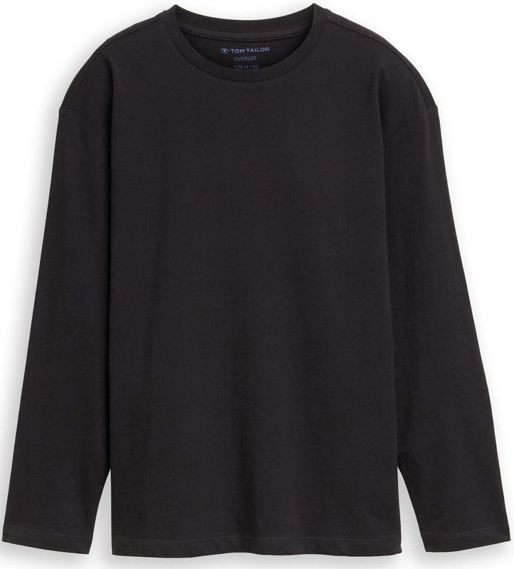 Tom Tailor Oversized shirt met lange mouwen en print op de rug