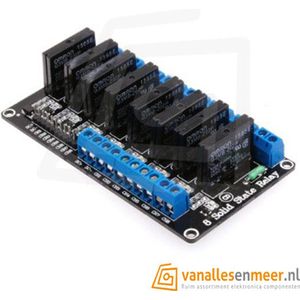 Relais board 8-kanaals 5V - Solid state relais