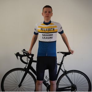 Pelforth Sauvage Lejeune - wielershirt - koerstrui - retro - vintage - maat S