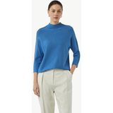 Comma - 2158209 - Damestrui - Slim Fit - Coltrui met Geribbelde Zoom en 3/4 Mouwen