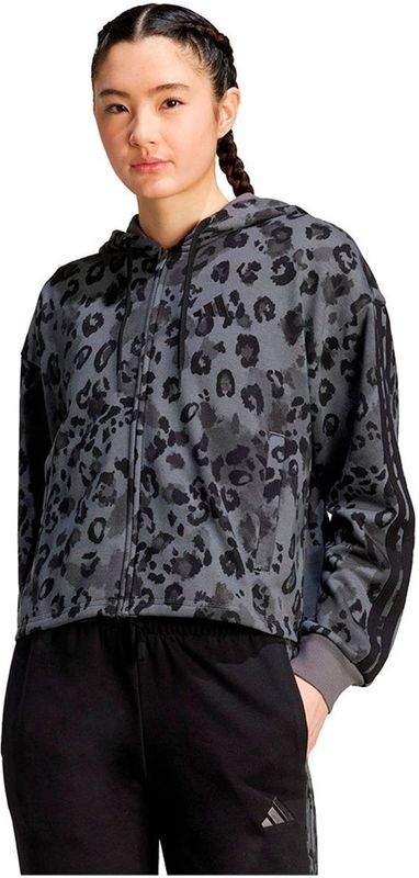 ADIDAS SPORTSWEAR - Sweatshirt - Grijs - Met Luipaardstrepen