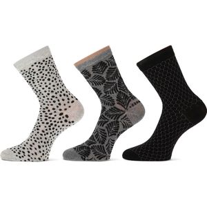 Teckel - Dames Sokken - Maat 39/42 - Limited Editon: Leaves - Leuk voor de winter