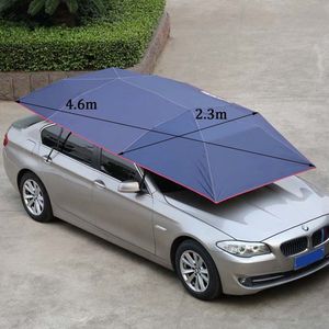Auto Parasol Paraplu – 4.2M, blauw, handmatig Beschermt tegen regen, zon, hars, bladeren. Waterdicht, UV-bestendig, eenvoudig opvouwbaar. Snelle installatie, universele maat, beschermt voorruit en interieur, Lichtgewicht, makkelijk op te bergen.