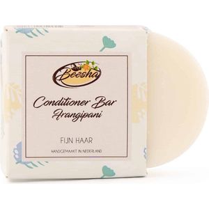 Beesha Conditioner Bar Frangipani | 100% Plasticvrije en Natuurlijke Verzorging | Vegan, Sulfaatvrij en Parabeenvrij | CG Proof
