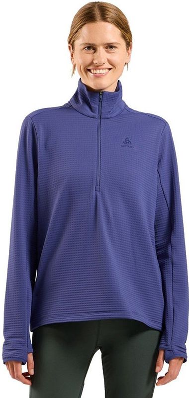 Odlo - Mid Layer 1/2 Zip Essential - Hardloopshirt - Blauw