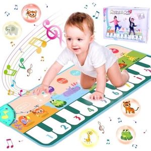 Muziekmat voor kinderen met 8 dieren, babyspeelgoed, dansmat, pianomat