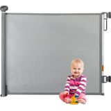 Relaxdays traphekje oprolbaar - 70 tot 140 cm - met boren - zonder drempel - grijs