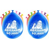 Paperdreams Ballonnen - Abraham/50 jaar feest - 24x stuks - diverse kleuren - 30 cm