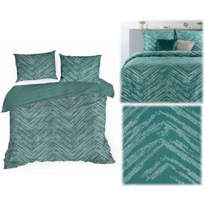 Metalic Katoenen Satijnen Dekbedovertrek Set 160x200 cm