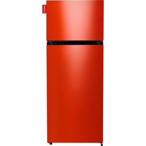 COOLER MEDIUM-ARED Combi Top Koelkast, F, 164+41l, Hot Rod Red Gloss All Sides