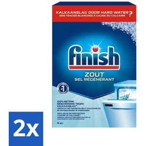 Finish Vaatwasmachine Zout 4 kg - Voordeelverpakking - 2 stuks