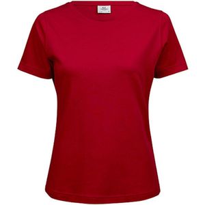Women´s Interlock T-shirt met korte mouwen Red - S