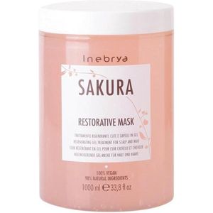 Inebrya - Sakura Regenerating Gel Treatment For Scalp & Hair Regenerating Mask Is A Hair 1000Ml