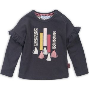 Dirkje - Baby t-shirt ls - Dark brown - Vrouwen - Maat 62