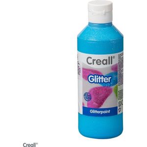 Creall - Glitterverf - Blauw 250 ml - Voor kinderen vanaf 4 jaar