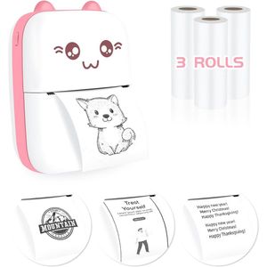 Draagbare Mini Thermische Fotoprinter - Ideaal voor Foto's, Etiketten en Lijsten op Android en iOS