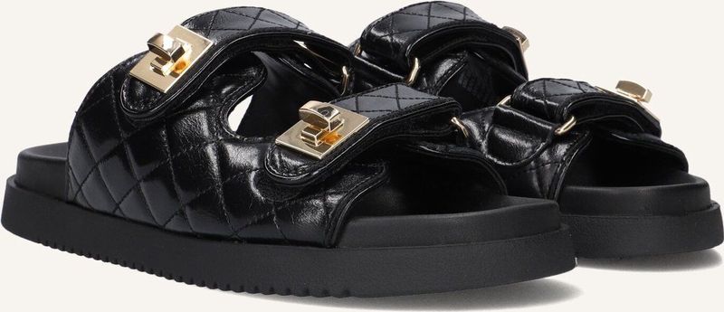 Steve Madden - Schmona - Slippers - Zwart - Leer