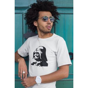 Rick & Rich - T-Shirt Darth Vader 5 - T-Shirt Star Wars - Wit Shirt - T-shirt met opdruk - Shirt met ronde hals - T-shirt Man - T-shirt met ronde hals - T-shirt maat XXL