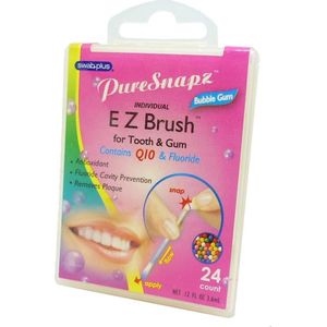 SwabPlus Pure Snaps EZ Brush Bubble Gum voor het reinigen van tanden en tandvlees