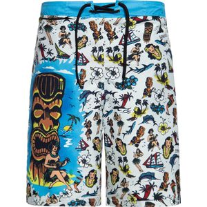 King Kerosin Aop Badehose KKU411051 Off White-S