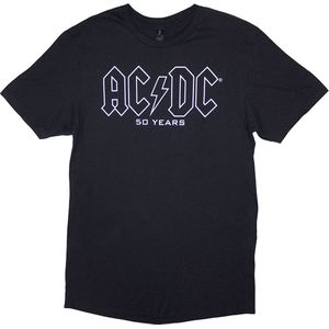 AC/DC - History Logo Heren T-shirt - S - Zwart