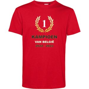 T-shirt Krans Kampioen 2023 | Antwerp FC artikelen | Kampioensshirt 2022/2023 | Antwerp Kampioen | Rood | maat 4XL