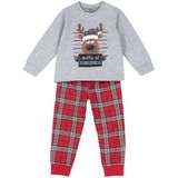 Chicco - Nachtkledij - Grijs - Rood - Zwart - Wit - 2-delig - Lang/maxi