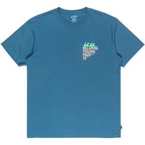 BILLABONG - TWIN FIN - Shirt - Royal Blue - Lichtgroen - Mauve - Oranje