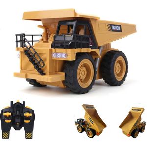 RC kiepwagen speelgoed - 2.4ghz radiografisch bestuurbare - zandwagen met laadbak - oplaadbaar 28CM