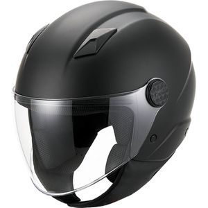 Vito Uno Jethelm - Motorhelm & Scooterhelm - Mat Zwart - Maat XS