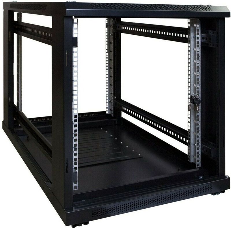 DSIT 12U mini serverkast met geperforeerde deur 600x1000x720mm (BxDxH) - serverbehuizing - serverrack - 19 inch